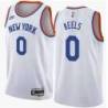 White Classic Trevor Keels Knicks Twill Jersey