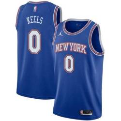 Blue2 Trevor Keels Knicks Twill Jersey