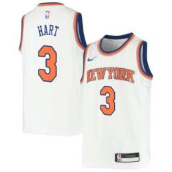 White Josh Hart Knicks Twill Jersey