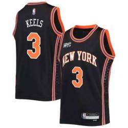 2021-22City Trevor Keels Knicks Twill Jersey