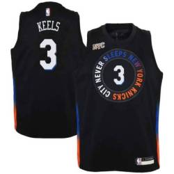2020-21City Trevor Keels Knicks Twill Jersey