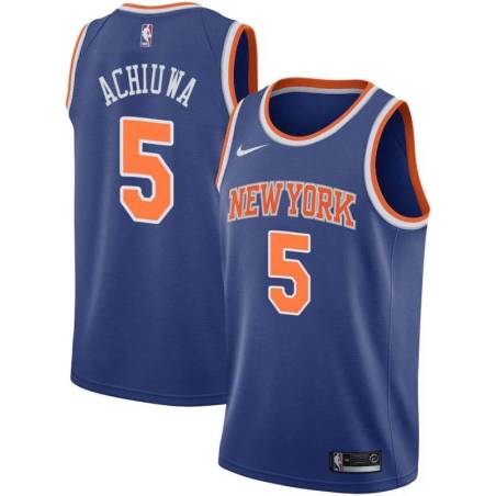 Blue Precious Achiuwa Knicks Twill Jersey