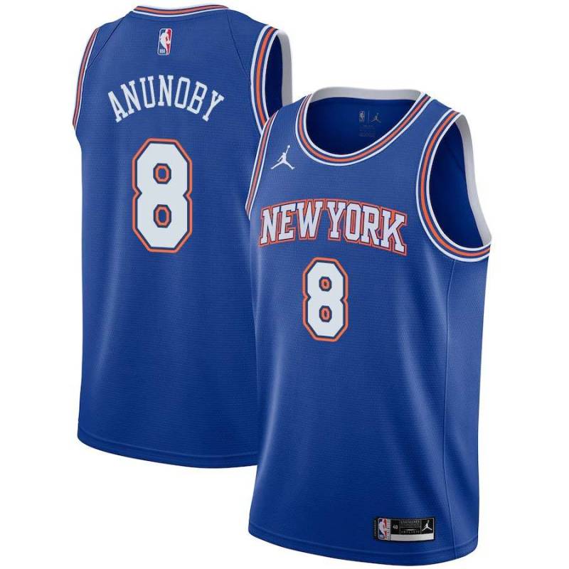 Blue2 OG Anunoby Knicks Twill Jersey
