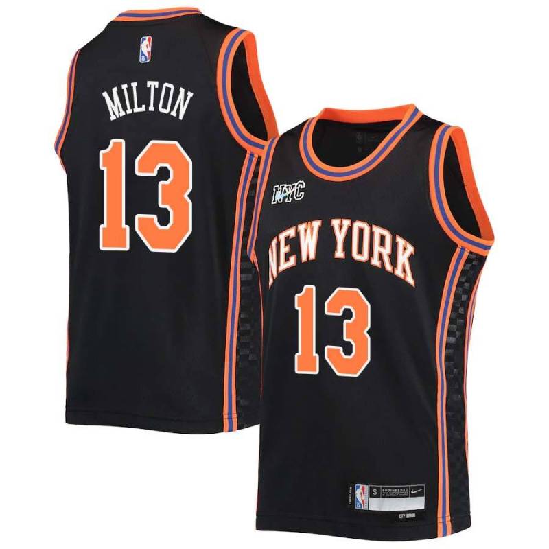 2021-22City Shake Milton Knicks Twill Jersey