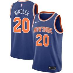Blue Dylan Windler Knicks Twill Jersey