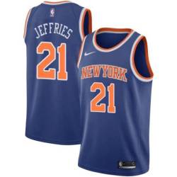 Blue DaQuan Jeffries Knicks Twill Jersey