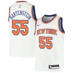 White Isaiah Hartenstein Knicks Twill Jersey