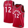 Red Rafer Alston Twill Basketball Jersey -Raptors #12 Alston Twill Jerseys, FREE SHIPPING