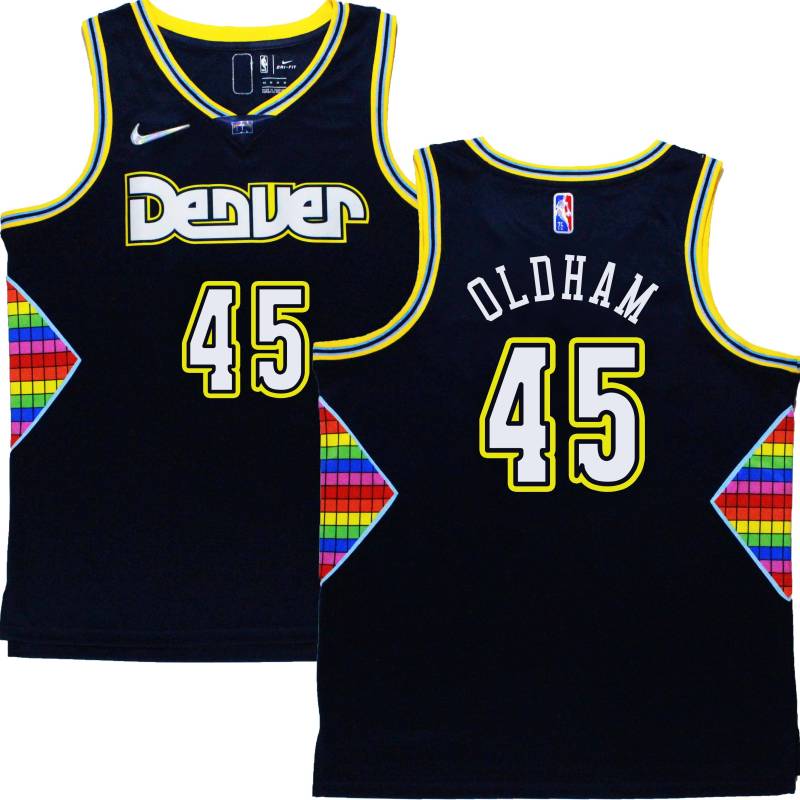 Nuggets #45 Jawann Oldham 2021-22 City Jersey