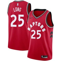 Red John Long Twill Basketball Jersey -Raptors #25 Long Twill Jerseys, FREE SHIPPING