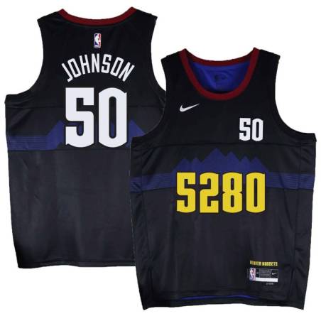 Nuggets #50 Ervin Johnson 5280 City Jersey