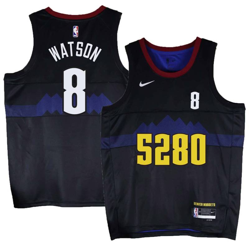 Nuggets #8 Peyton Watson 5280 City Jersey