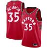 Red Corliss Williamson Twill Basketball Jersey -Raptors #35 Williamson Twill Jerseys, FREE SHIPPING