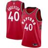 Red Willie Anderson Twill Basketball Jersey -Raptors #40 Anderson Twill Jerseys, FREE SHIPPING