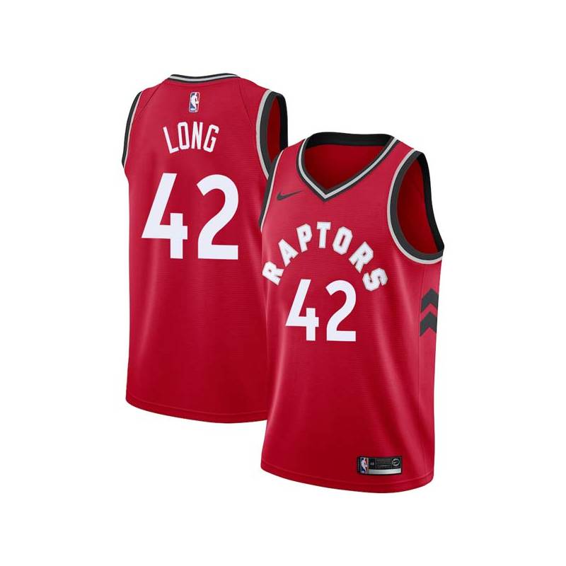 Red Art Long Twill Basketball Jersey -Raptors #42 Long Twill Jerseys, FREE SHIPPING