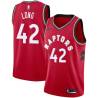 Red Art Long Twill Basketball Jersey -Raptors #42 Long Twill Jerseys, FREE SHIPPING