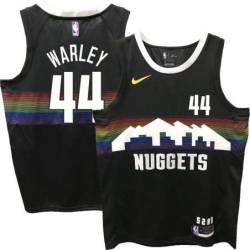 Nuggets #44 Ben Warley Black rainbow skyline Jersey