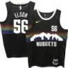Nuggets #56 Francisco Elson Black rainbow skyline Jersey