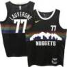 Nuggets #77 Joffrey Lauvergne Black rainbow skyline Jersey
