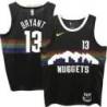 Nuggets #13 Thomas Bryant Black rainbow skyline Jersey