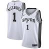 White Cory Alexander Twill Basketball Jersey -Spurs #1 Alexander Twill Jerseys, FREE SHIPPING