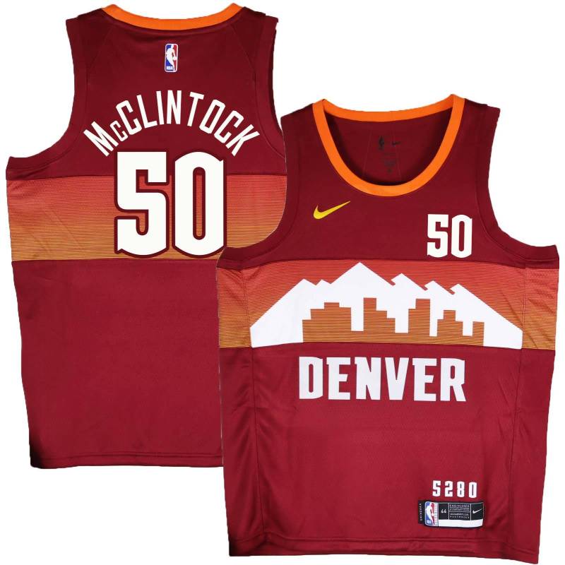 Nuggets #50 Dan McClintock Flatirons red Jersey