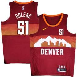 Nuggets #51 Michael Doleac Flatirons red Jersey