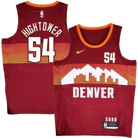 Nuggets #54 Wayne Hightower Flatirons red Jersey