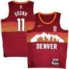 Nuggets #11 Bruce Brown Flatirons red Jersey