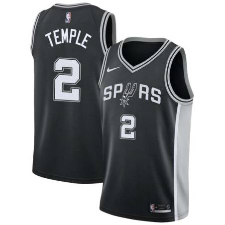 Black Garrett Temple Twill Basketball Jersey -Spurs #2 Temple Twill Jerseys, FREE SHIPPING