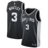 Black Ennis Whatley Twill Basketball Jersey -Spurs #3 Whatley Twill Jerseys, FREE SHIPPING