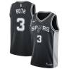 Black Scott Roth Twill Basketball Jersey -Spurs #3 Roth Twill Jerseys, FREE SHIPPING