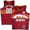 Denver Nuggets Custom Flatirons red Jersey