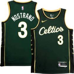Celtics #3 George Nostrand 2022-2023 City Edition Jersey