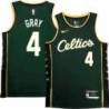 Celtics #4 Wyndol Gray 2022-2023 City Edition Jersey