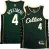 Celtics #4 Sonny Hertzberg 2022-2023 City Edition Jersey
