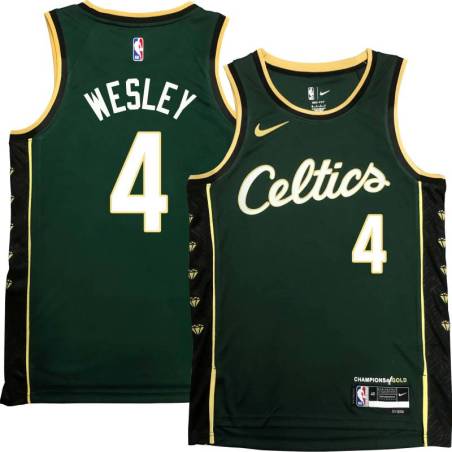 Celtics #4 David Wesley 2022-2023 City Edition Jersey