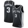 Black Glenn Robinson Twill Basketball Jersey -Spurs #3 Robinson Twill Jerseys, FREE SHIPPING