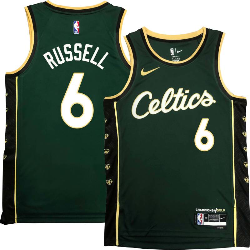 Celtics #6 Bill Russell 2022-2023 City Edition Jersey