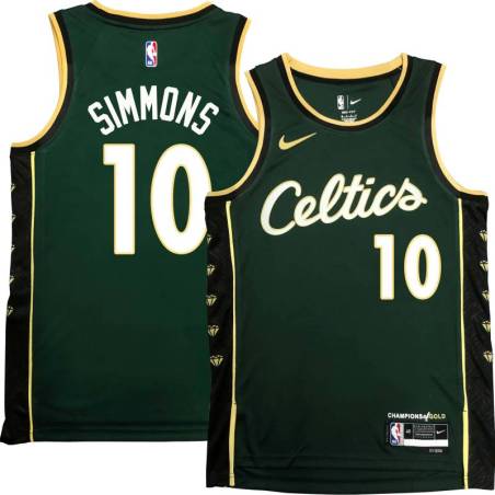 Celtics #10 Connie Simmons 2022-2023 City Edition Jersey