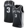 Black Marco Belinelli Twill Basketball Jersey -Spurs #3 Belinelli Twill Jerseys, FREE SHIPPING