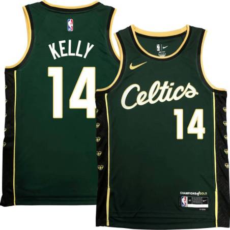 Celtics #14 Jerry Kelly 2022-2023 City Edition Jersey