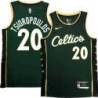 Celtics #20 Lou Tsioropoulos 2022-2023 City Edition Jersey