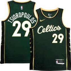 Celtics #29 Lou Tsioropoulos 2022-2023 City Edition Jersey