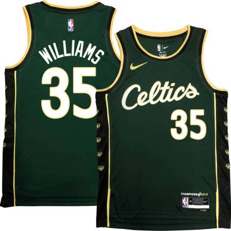 Celtics #35 Sly Williams 2022-2023 City Edition Jersey