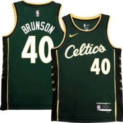 Celtics #40 Rick Brunson 2022-2023 City Edition Jersey