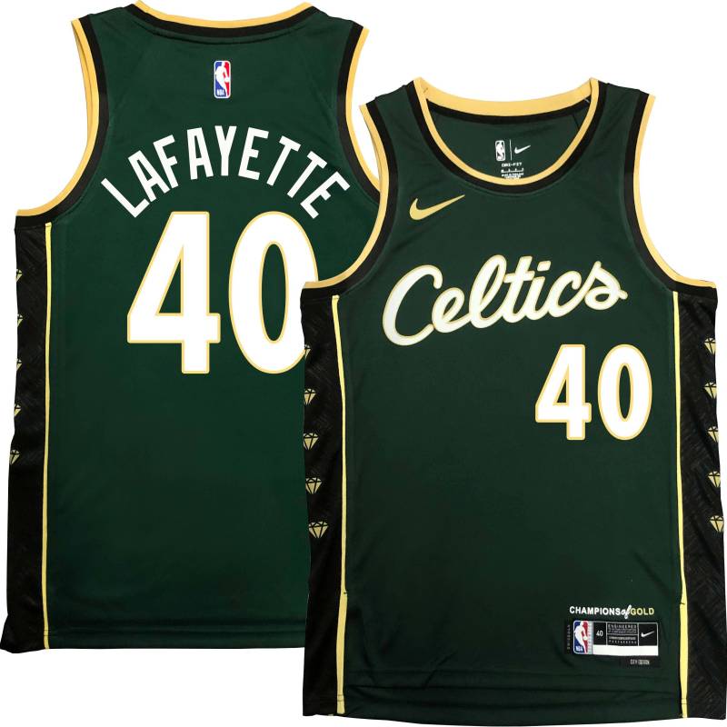 Celtics #40 Oliver Lafayette 2022-2023 City Edition Jersey