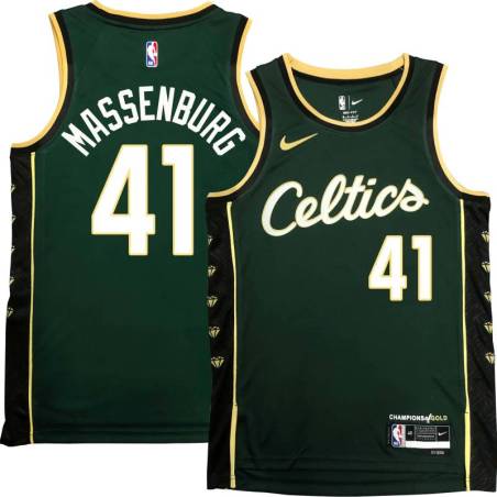 Celtics #41 Tony Massenburg 2022-2023 City Edition Jersey