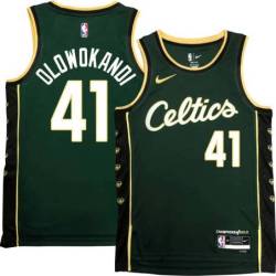 Celtics #41 Michael Olowokandi 2022-2023 City Edition Jersey