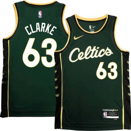 Celtics #63 Coty Clarke 2022-2023 City Edition Jersey